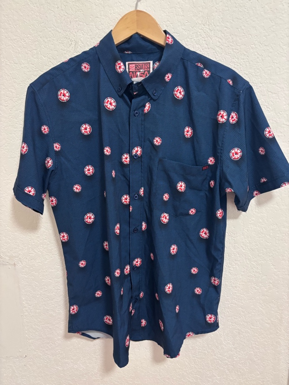 RSVLTS nasa button Down short sleeve